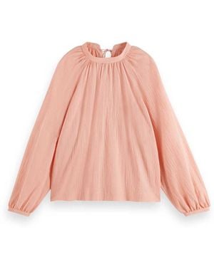 Scotch & Soda Bow Detail Top - Pink
