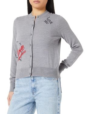 Love Moschino Coupe Droite à ches Longues - Gris