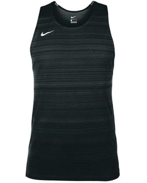 Nike Nt0300-010 S Stock Dry Miler Singlet Vest Black/white Size Xl