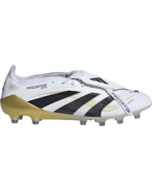 adidas Fold Over Tongue S Astro Turf Football Boots White/black/gold 11