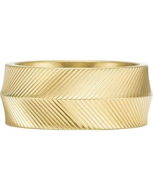 Fossil Edelstahlband Ringe - Natur