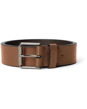 Ecco Ceinture décontractée en cuir Essential Jeans pour homme - Marron