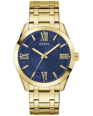 Guess Analogue Quarz Watch With Stainless Steel Strap Gw0893g5 - Metallic