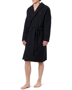 Tommy Hilfiger Waffle Bathrobe UM0UM03524 Robe de Chambre - Noir