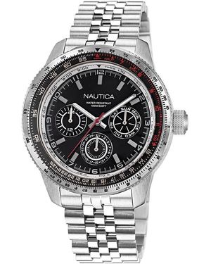 Nautica Orologio Multifunzione Uomo Pier39 trendy cod. NAPP39S26 - Metallizzato