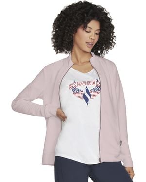 Skechers Go Walk Hoodless Hoodie Jacket Chaqueta - Blanco