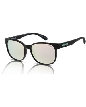 Superdry Sds-5026 Sunglasses 104 Black-mint/pink Mirror