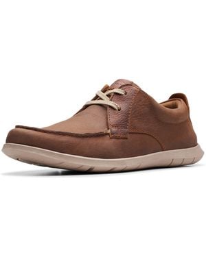 Clarks Flexway Lace Boat Shoe - Brown