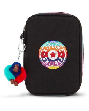 Kipling 100 Pens Case Truly Black Rainbow - Schwarz