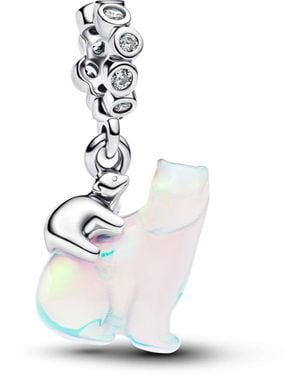 PANDORA Moments 794243C01 Breloque ours polaire en argent sterling avec oxyde de zirconium Compatible Me and Moments - Blanc