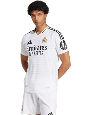 adidas S Real Madrid Authentic Home Shirt 2024 2025 White Xl