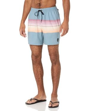 Quiksilver Resin Tint PCS 17 Nb Elastische Taille Volley Badehose Badeanzug Boardshorts - Blau