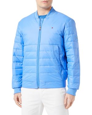 Tommy Hilfiger Packable Gerecycled Quilt Bomber Blue Spell Xl - Blauw