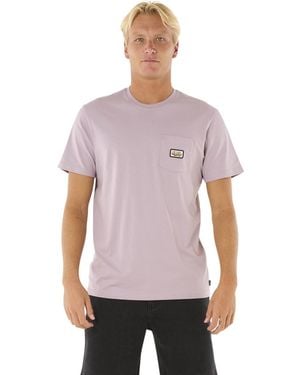 Rip Curl Graphic Short Sleeve Crew Neck T-shirt - Purple
