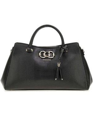 Guess Salinge Luxury Satchel Black - Zwart