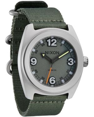 Nixon Clutch 42 A1447-100m Water Resistant Analog Field Watch - Grey