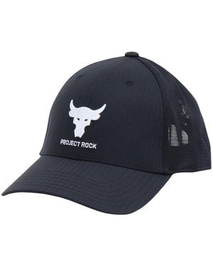Under Armour Project Rock Trucker Hat, - Blue