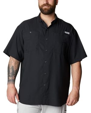 Columbia S Pfg Tamiami Ii Short Sleeve Fishing Shirt - Black