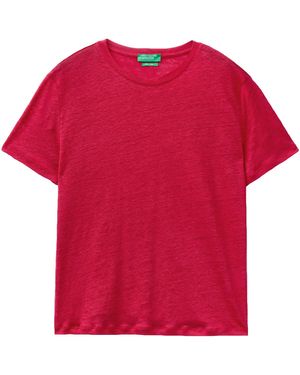 Benetton T-Shirt 3KGQD106U - Rosso