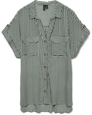 Vero Moda Vmbumpy Ss Shirt WVN Ga Noos - Grün