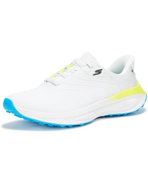 Skechers Go Golf S Synthetic Upper Lace Up Spike Less Golf Shoe - White
