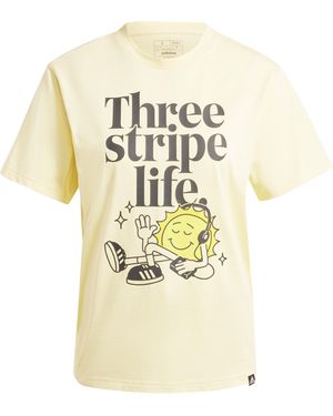 adidas Positivity Graphic Tee - Metallic