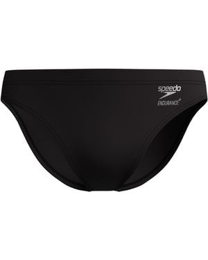 Speedo Solid Brief Endurance+ Swim Trunks Swimmers Black Size 38