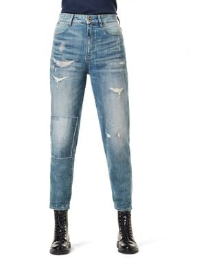 G-Star Janeh Ultra High Mom Enkeljeans Jeans - Blauw