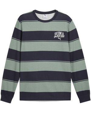 PUMA Class Gestreifter Crewneck M - Blau