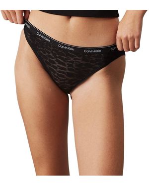 Calvin Klein 3 Pack Low Rise Bikini Briefs Underwear - Blue