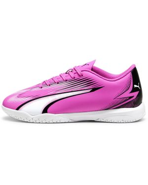 PUMA Scarpe da Calcio Ultra Play da Ragazzi 32.5 Poison Pink White Black - Viola