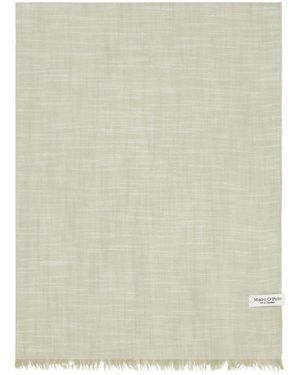 Marc O' Polo Woven Scarf Double Face Summer Sage - Natur