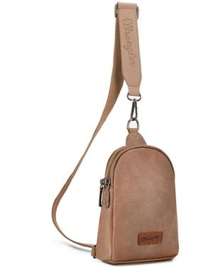 Wrangler Small Sling Bag For Crossbody Bags Chest Bag - Brown
