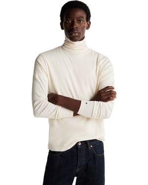 Tommy Hilfiger Jersey Hombre Roll Neck con Cuello Vuelto - Neutro