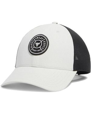 Under Armour Ua Project Rock Trucker Cap 1369815-114 114 Onesize - White