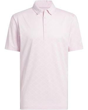 adidas Ultimate365 Hounds Jacquard Polo Shirt - Pink