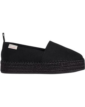 Calvin Klein Donna Espadrillas con Plateau - Nero