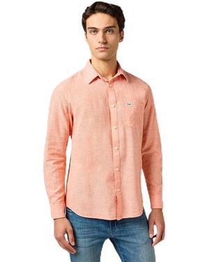 Wrangler 1 Pkt Shirt Maglietta - Rosa