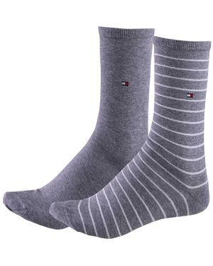 Tommy Hilfiger Sokken Met Stippen Middengrijs Melange - 35/38, Grijs (middle Grey Melange), 35-38 Eu