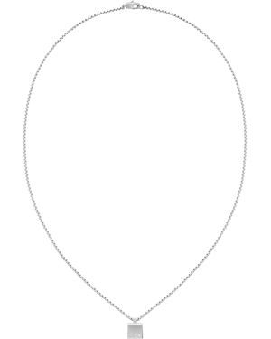Calvin Klein Collier pour Collection MINIMALISTIC SQUARES en Acier inoxidable - Blanc