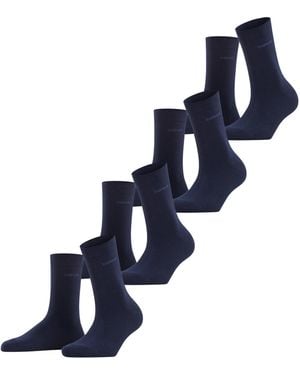 Esprit Solid W So Coton Unies Chaussettes - Bleu