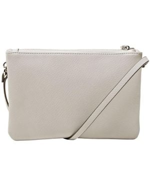 Esprit Schultertasche in Lederoptik - Grau