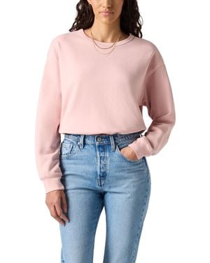 Levi's Heritage Crewneck Sweatshirt Garment Dye Potpourri Pink L - Blue