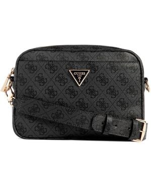 Guess Hwsg8778140 Meridian Mini Sholder Hand Bag Purses - Black