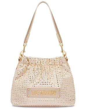 Love Moschino Borsa donna a mano/ tracolla ecopelle trapuntata metallic gold BS25MO09 JC4138 Piccola - Métallisé