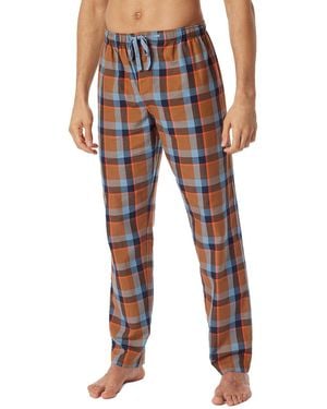 Schiesser Lange Schlafhose-Webhose Organic Cotton-Mix + Relax Pyjamaunterteil - Mehrfarbig