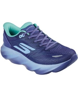 Skechers Go Run Max Road 7 Aero Burst Women's Running Shoes - Aw25 - Blue