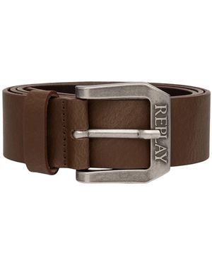 Replay Men's Leather Belt - Black