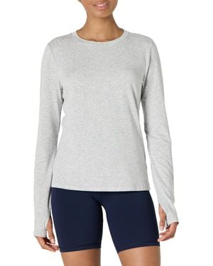 Amazon Essentials Suave y Ligera Camiseta Deportiva de Algodón de Corte Estándar - Gris