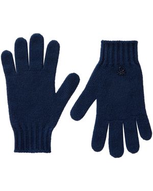Benetton Guanti in Maglia 1244CG00M manopole - Blu